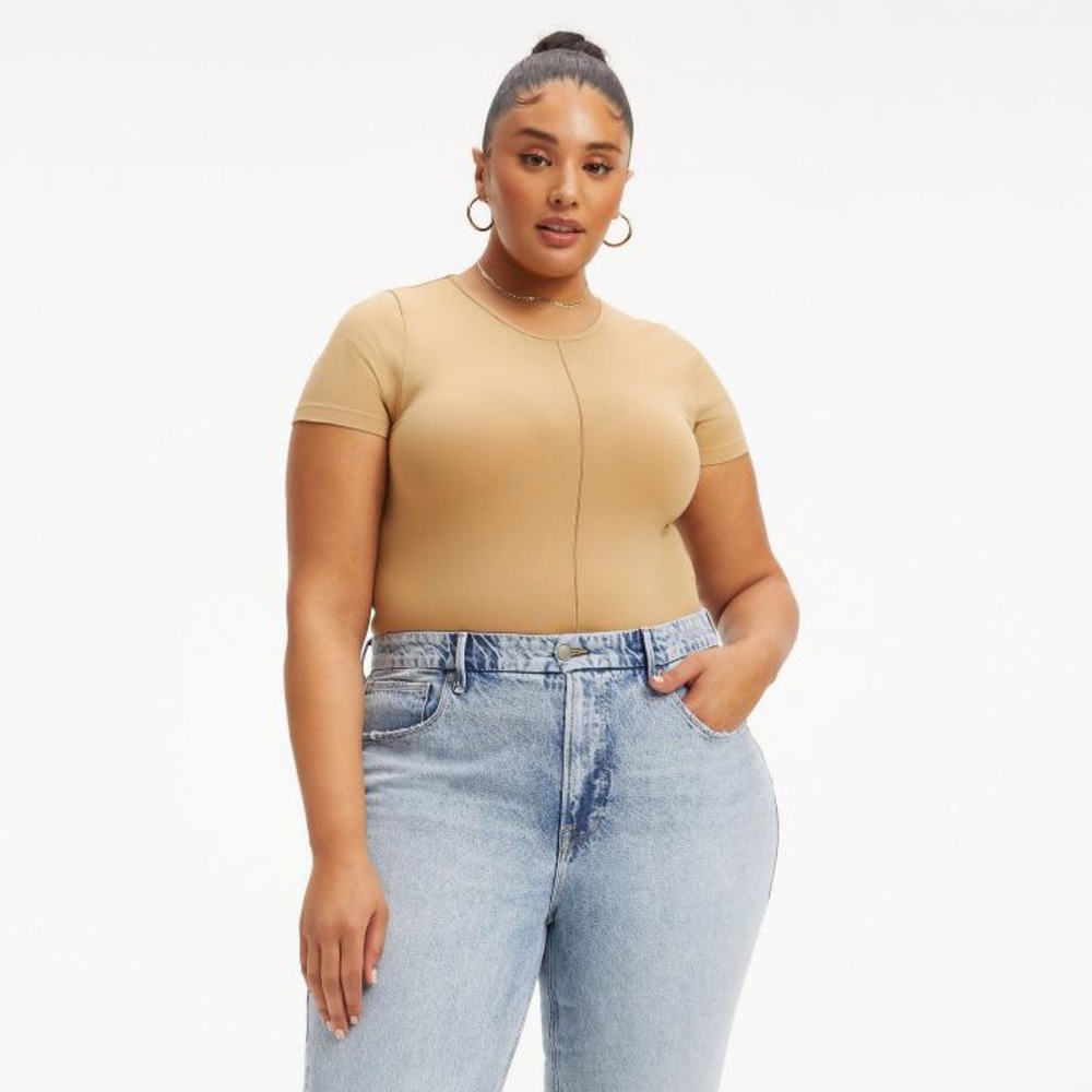 WMNS 5/6 SUPER SOFT SCULPT TEE- GOOD AMERICAN NWOTS